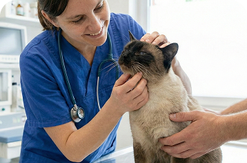 gatto dal veterinario